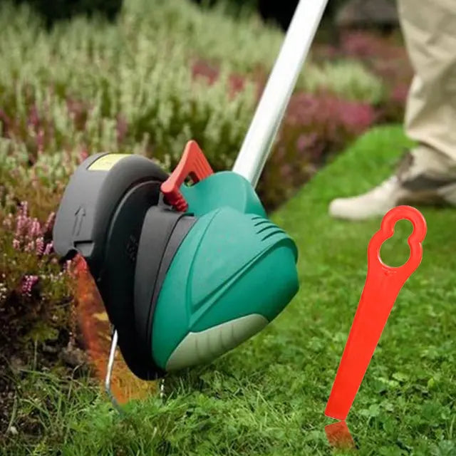 NITAIUN 150 Pcs Plastic Grass Trimmer Blades Red 83mm