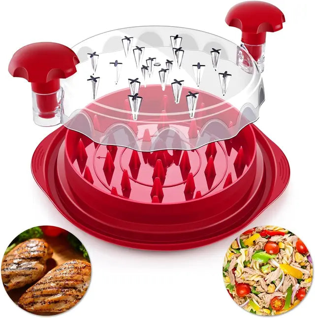 Meat Shredder with Clear Lid Ergonomic Handle Quickly Tear Meat Grinder