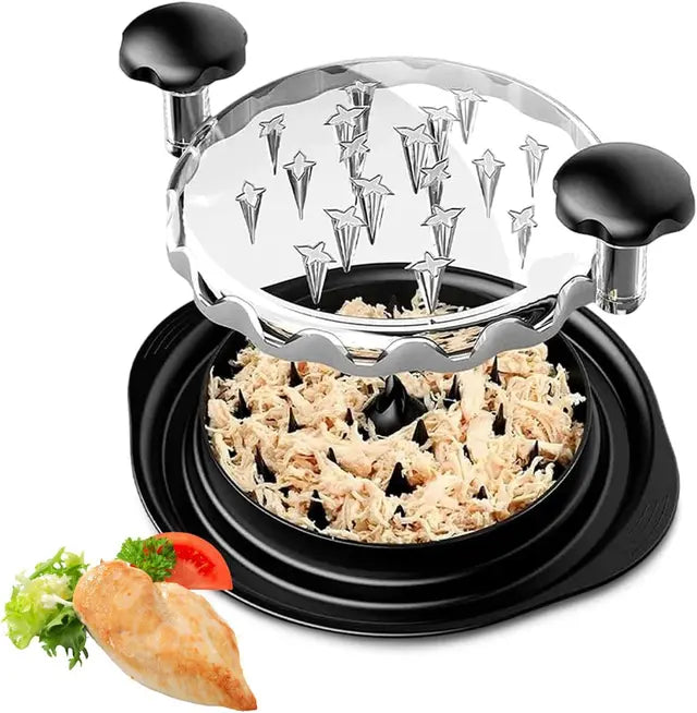 Meat Shredder with Clear Lid Ergonomic Handle Quickly Tear Meat Grinder
