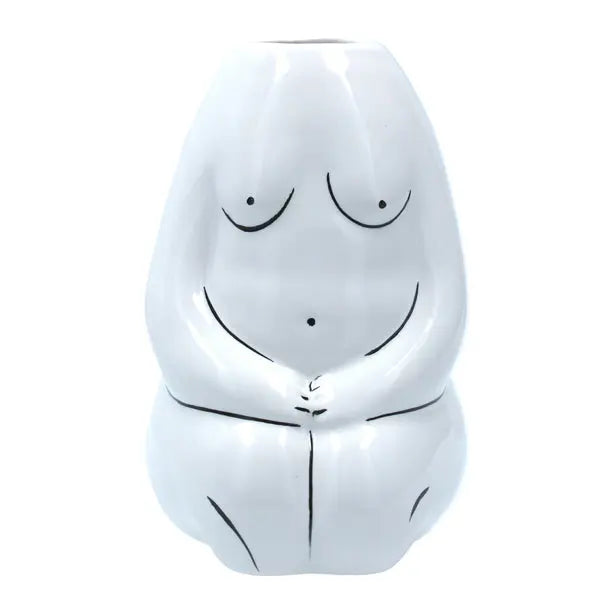 Gisela Graham 4 x Ceramic Mini Nude Decorative Vase Orn