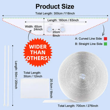 COZCLAM Air Conditioner Window Seal Kit, Universal Window Seal