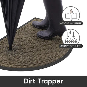 Homaxy Half Moon Door Mats Indoor