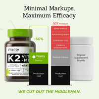 Vitamin K2 MK7 200mcg, K2 Vitamin Supplement for Men and Women