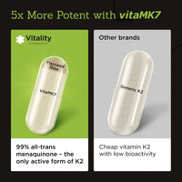 Vitamin K2 MK7 200mcg, K2 Vitamin Supplement for Men and Women