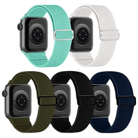 5 Pack Solo Loop Straps Compatible with Apple Watch Straps