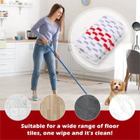 3Pcs Microfiber Mop Pad, Replacement Mop Cleaning Pad Washable & Reusable