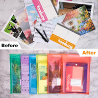 36Pcs A4 Plastic Wallet A4 Folder Document Wallets