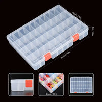 LAifu Snack Box with Compartments, 36 Grids Plastic Stackable Organizer