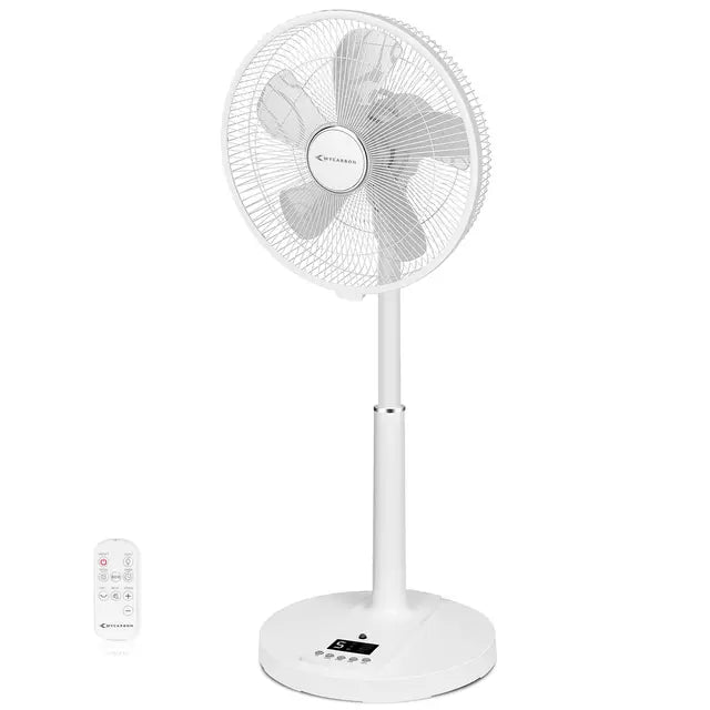 4UMOR DC Standing Fan, 16 inch Pedestal Fan with Remote Control