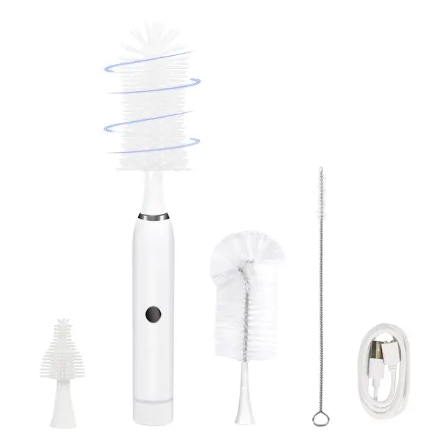 Electric Feeding Bottle Cleaner Set with 1800mAh Rechargeable Brush & Lanyard