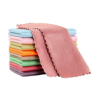 10pcs Cleaning Cloth Fish Scale Cloth Microfiber Cloth (30X40-10pc)