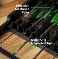 9 Piece Magnetic Screwdriver Set & Carry Case