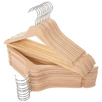 AVOS-DEALS-GLOBAL - 12 Extra Strong White Wood Wooden Coat Hangers