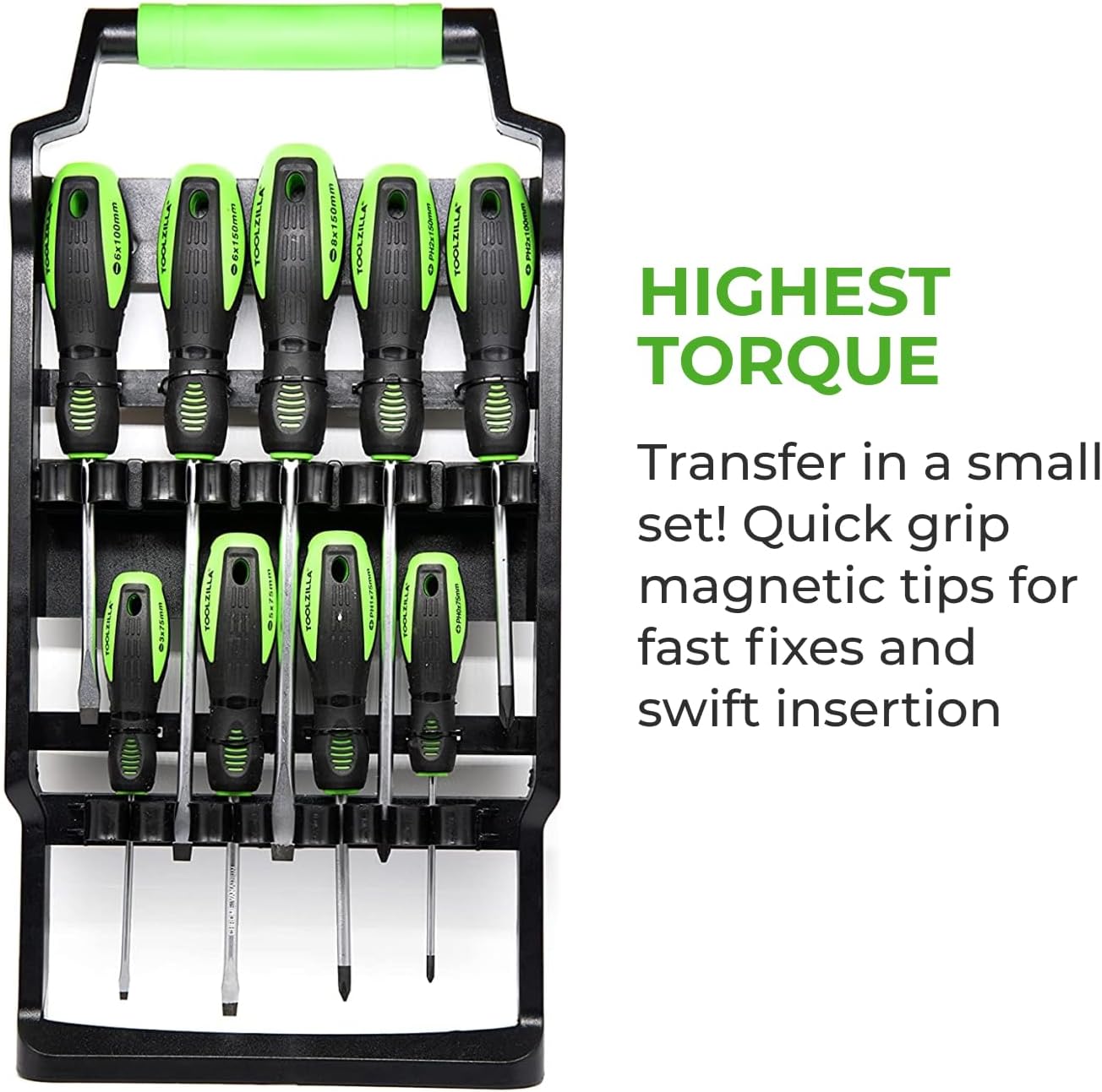 9 Piece Magnetic Screwdriver Set & Carry Case