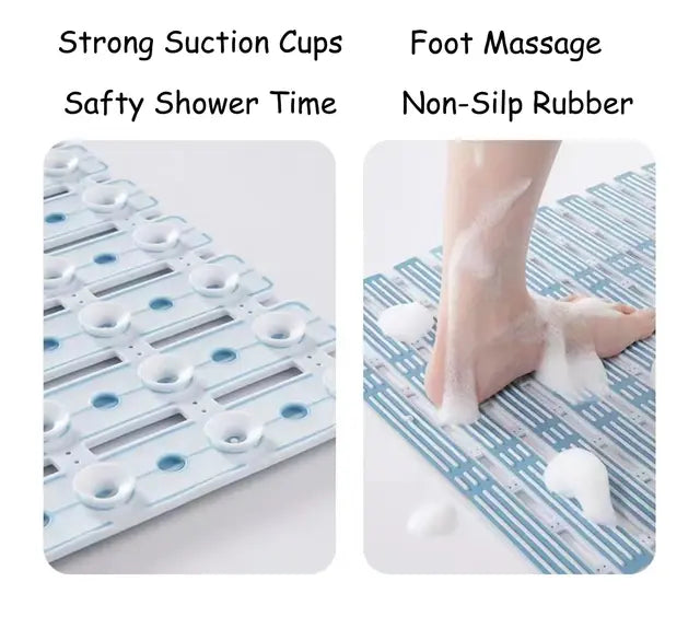 Non Slip Shower Mat Eco-friendly Rapid Drainage Bath Mat