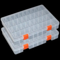 LAifu Snack Box with Compartments, 36 Grids Plastic Stackable Organizer