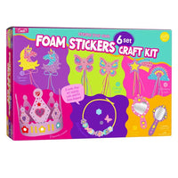 Foam Stickers Kids Craft - 6 Set Art and Craft for Kids Ages 6-8