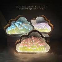 Neioaas 20 Flower Cloud Tulip Mirror Night Light