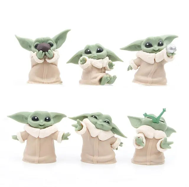 6-Pack Baby Yoda Gifts,2.2-Inch Baby Yoda Doll,Baby Yoda Toys for Kids