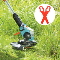 NITAIUN 150 Pcs Plastic Grass Trimmer Blades Red 83mm