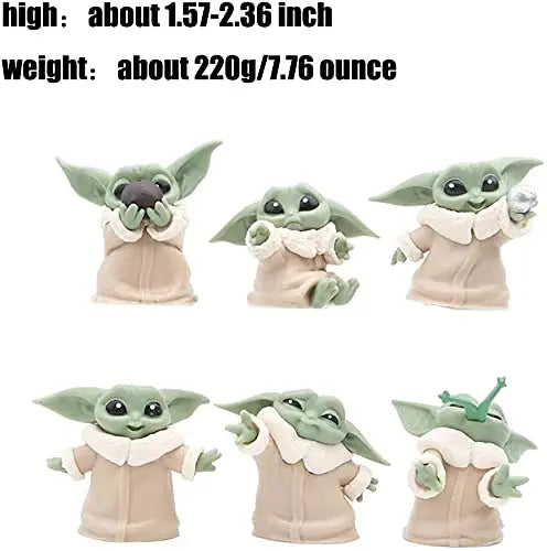 6-Pack Baby Yoda Gifts,2.2-Inch Baby Yoda Doll,Baby Yoda Toys for Kids