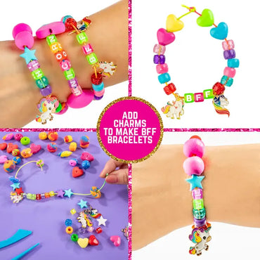 Unicorn Charms and Clay Bracelet Kit, Jewellery Making Kit