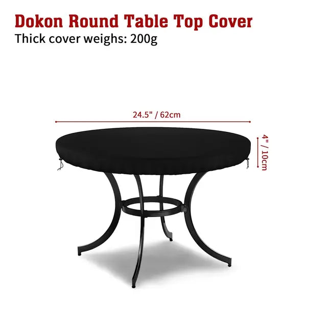 Rectangle Garden Table Top Covers Waterproof Outdoor Table Cover