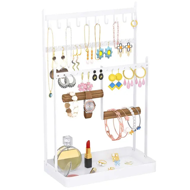 WELDUN Jewellery Stand Organiser, Earring Organiser Necklace Holder,