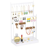 WELDUN Jewellery Stand Organiser, Earring Organiser Necklace Holder,