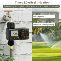 Water Timer for Irrigation, Digital Sprinkler Timer, Automatic Hose Tap Timer