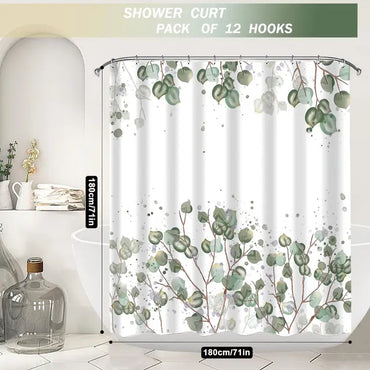 Falflor Harvest Showers Curtain 3D Pumpkin Curtain Mould Proof