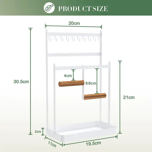 WELDUN Jewellery Stand Organiser, Earring Organiser Necklace Holder,