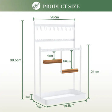 WELDUN Jewellery Stand Organiser, Earring Organiser Necklace Holder,