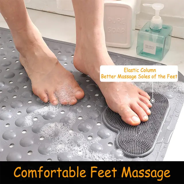 Non Slip Shower Mats Bath Mat with Feet Massage