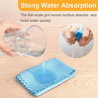 10pcs Cleaning Cloth Fish Scale Cloth Microfiber Cloth (30X40-10pc)