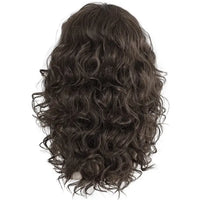 80s Mens Mullet Brown Curly Hair Wig Glam Metal Punk Rock Rocker Wig