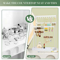 WELDUN Jewellery Stand Organiser, Earring Organiser Necklace Holder,
