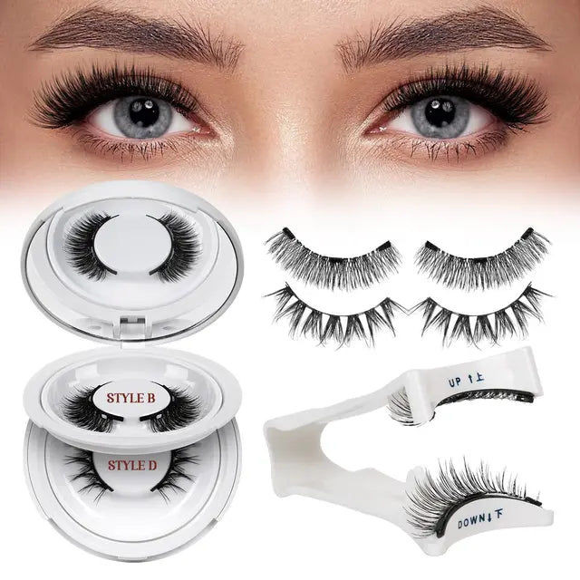 Individual-Lashes QUEWEL Cluster-Lashes 10 Pairs Natural Look Eyelash Clusters