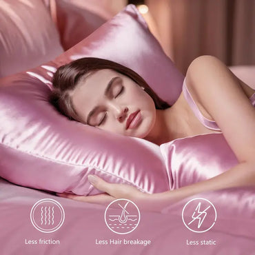 RUIKASI Satin Pillowcases 2 Pack - Soft as Silk Pillowcases for Hair and Skin