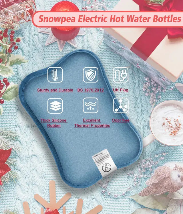 Snowpea Electric Hot Water Bottle with Belly Belt 55 inch, Electric Hot Water Bag