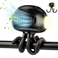 NEWENMO Stroller Fan, Pram Fan Clip On Fan with LED Lights