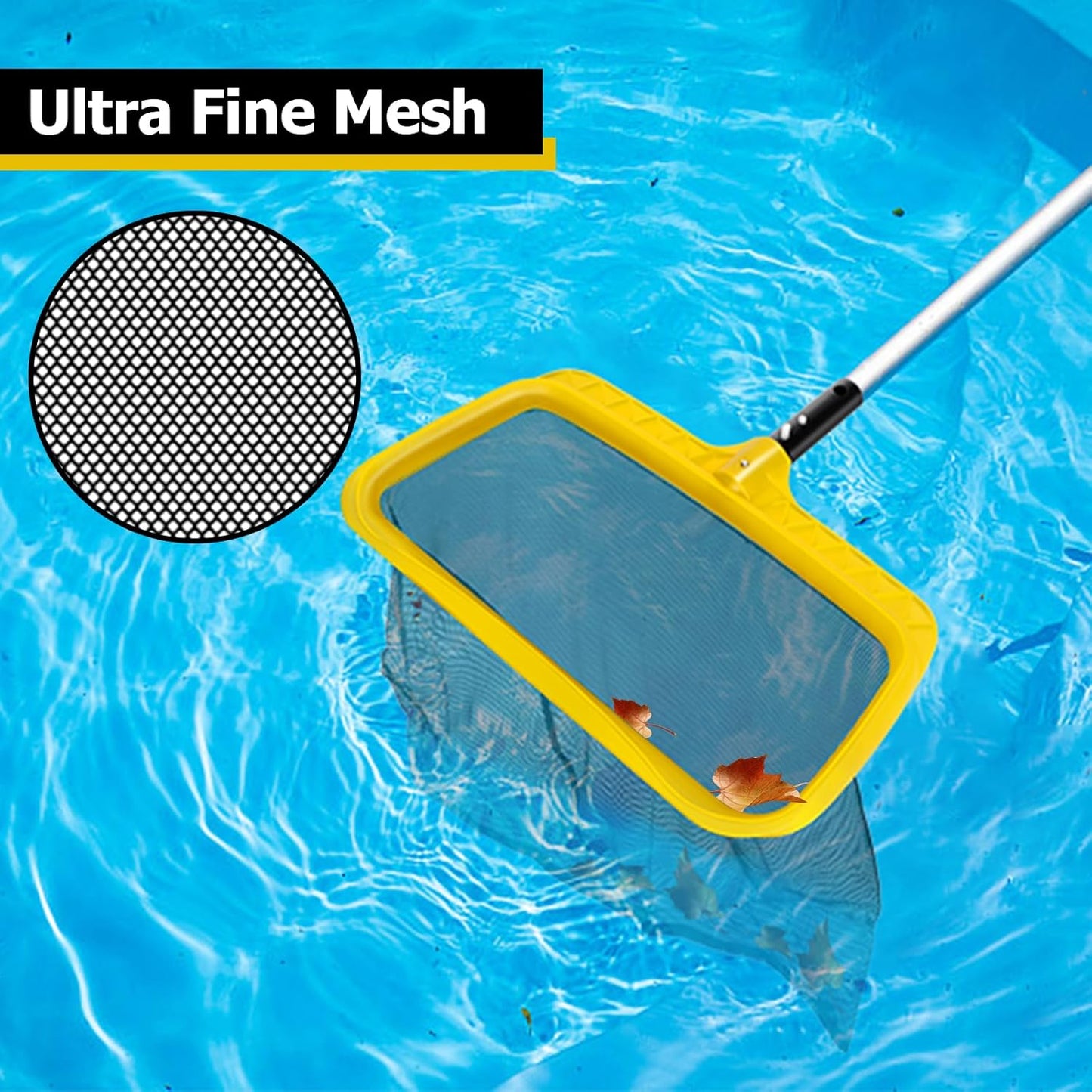 Pool Net, Pool Skimmer Net with Deep Bag