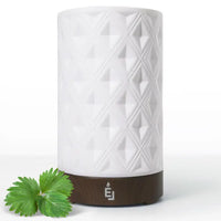 Earnest Living Essential Oil Diffuser for Home White Ceramic Aromatherapy Diffuser