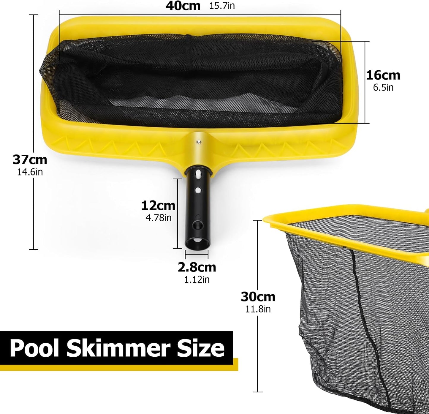 Pool Net, Pool Skimmer Net with Deep Bag