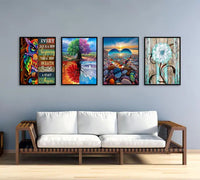 4 Pack Diamond Painting Frames, 12x16in/30x40cm Diamond Painting Canvas
