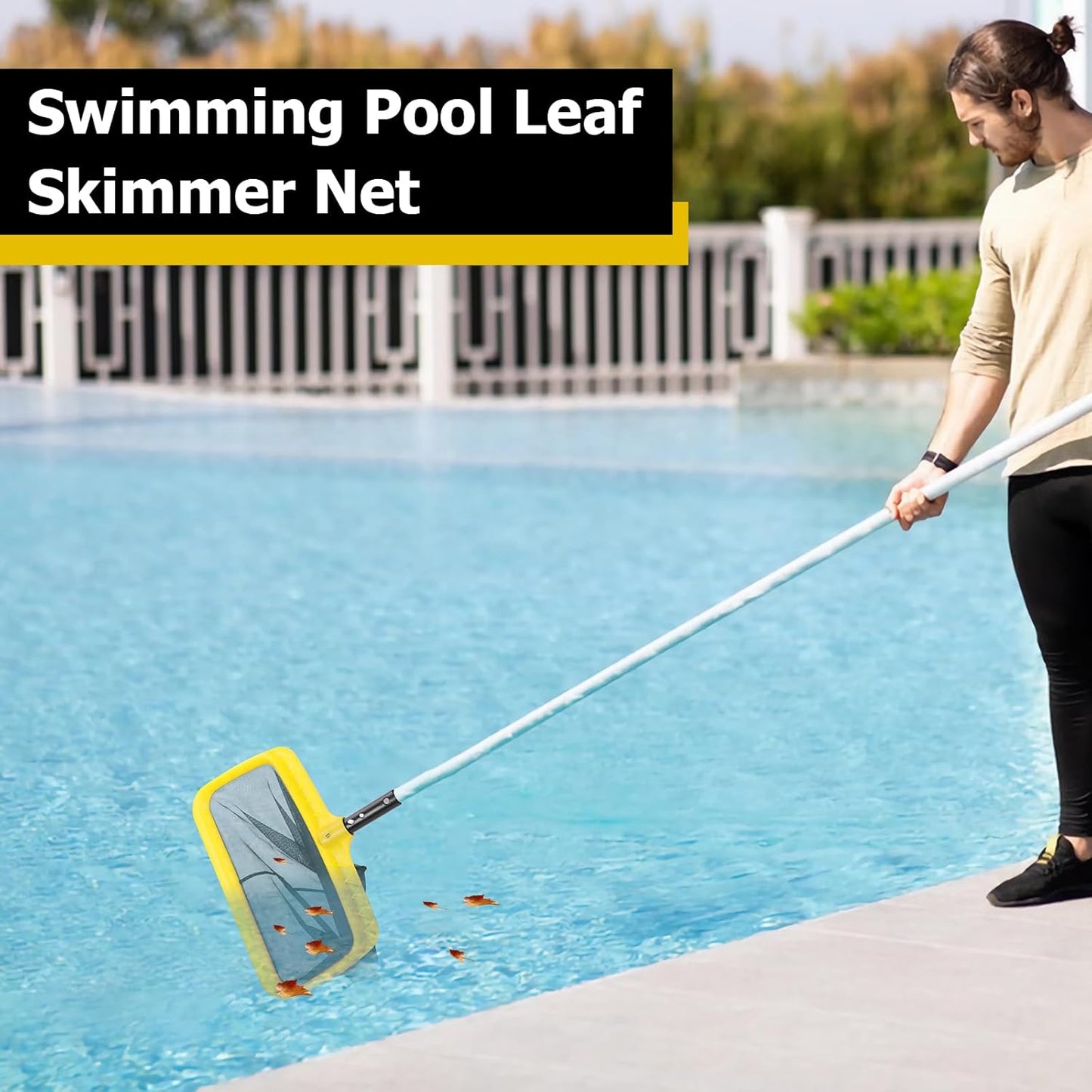 Pool Net, Pool Skimmer Net with Deep Bag