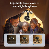 NEWENMO Stroller Fan, Pram Fan Clip On Fan with LED Lights