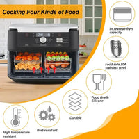 GINOYA 7pcs Air Fryer Accessories for Ninja AF500UK AF500UKCP
