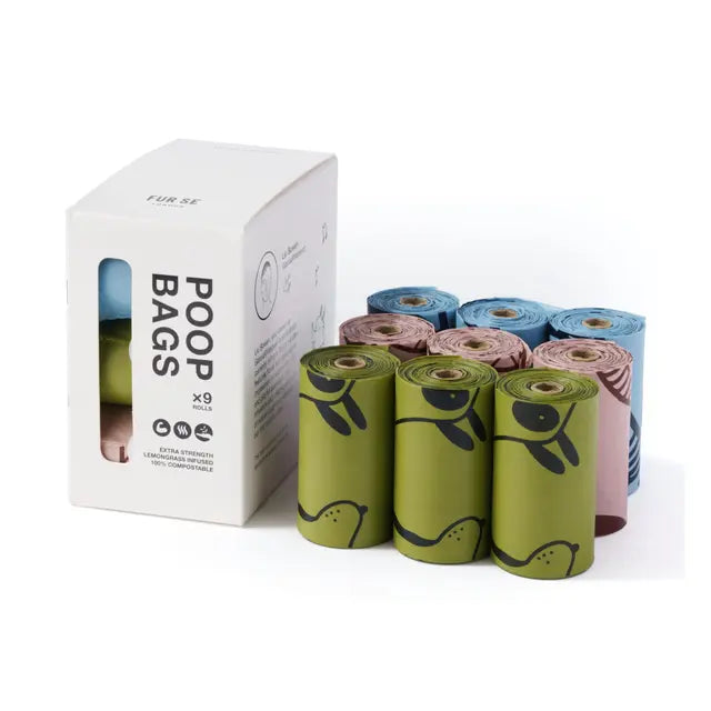 Dog Poop Bags 100% Compostable by FUR SE