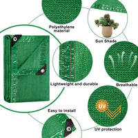 Greenhouse Shading Net with Grommets Pergola Shading Netting 50% Shading Rate